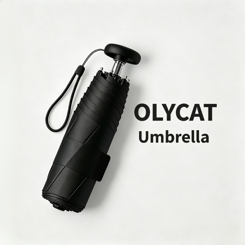 Travel Umbrella Compact - OLYCAT Super Lightweight Five Fold Sun