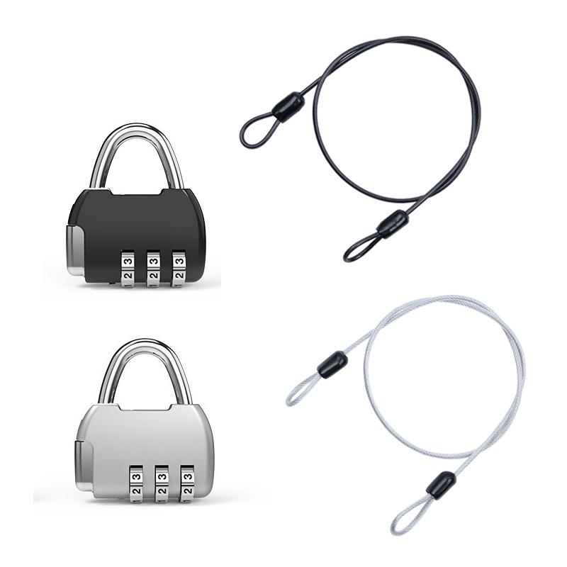 Travel Lock Tsa Approved - ⑥ Security Steel Cable With 3