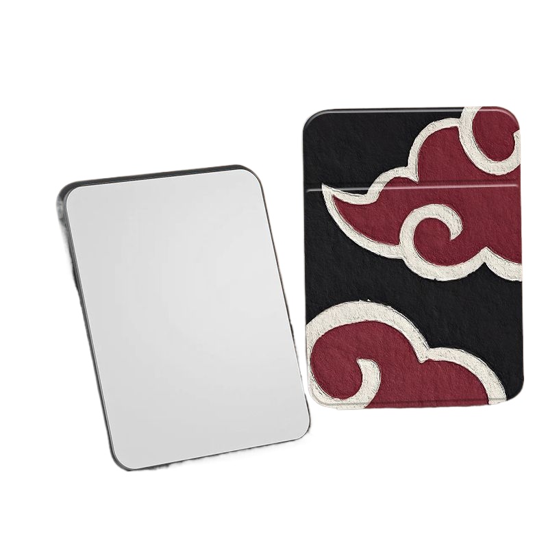 Travel Accessories Gift Set - Akatsuki Red Cloud Folding Makeup Mirror
