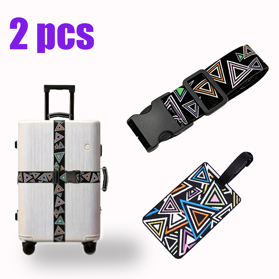 Travel Accessories Designer - 2-Piece Set of Luggage Straps with