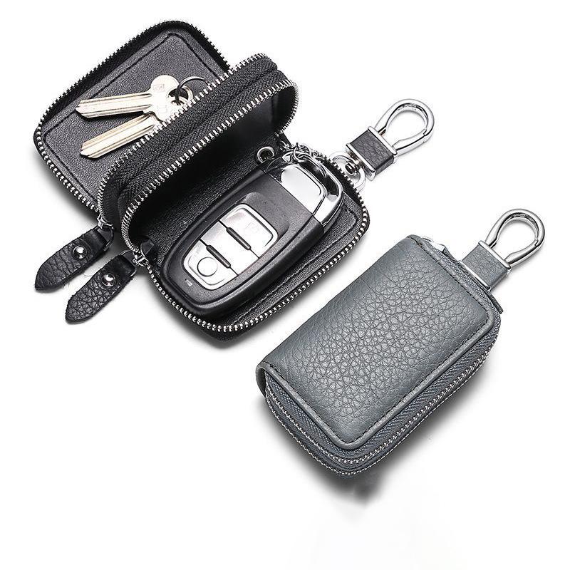 Travel Accessories Pouch For Men - Leather Car Key Holder Pouch Universal