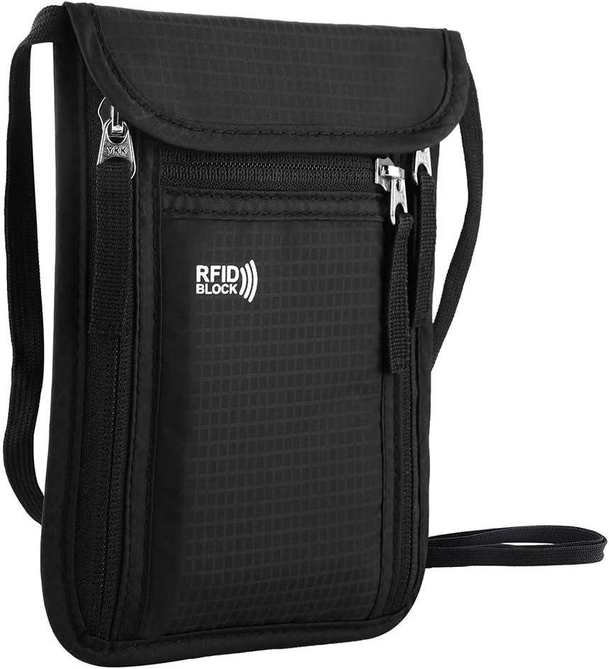 Travel Accessories In Bulk - 1pc Travel Pouch Neck Wallet Family