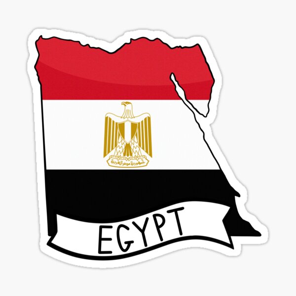 Travel Accessories Egypt - Egypt Decal Egypt Map with Flag