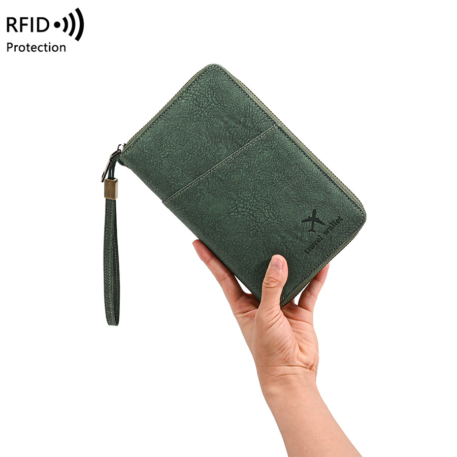 Travel Accessories In Bulk - RFID Blocking Passport Holder Multi-Functional Travel