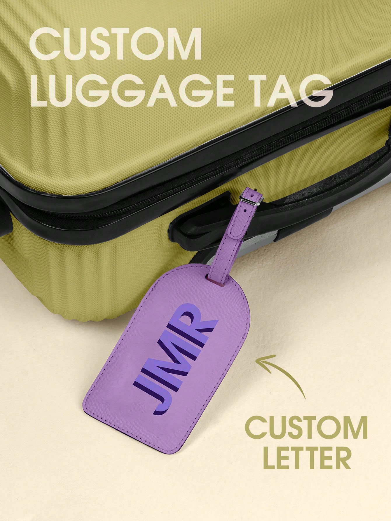 Personalized Initial Luggage T - Travel Accessories Leather ulasan dan harga