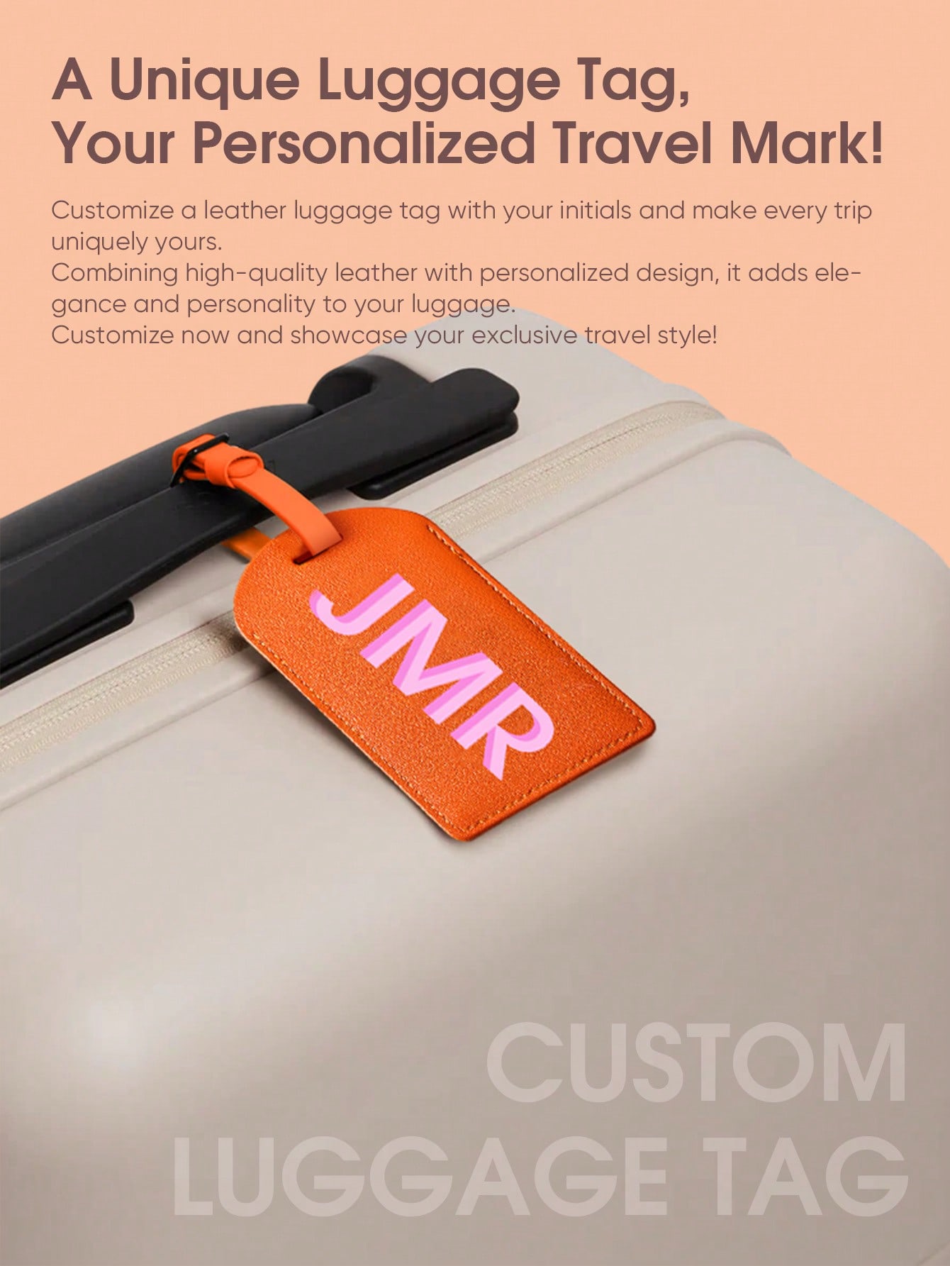 Personalized Initial Luggage T - Travel Accessories Leather ulasan dan harga