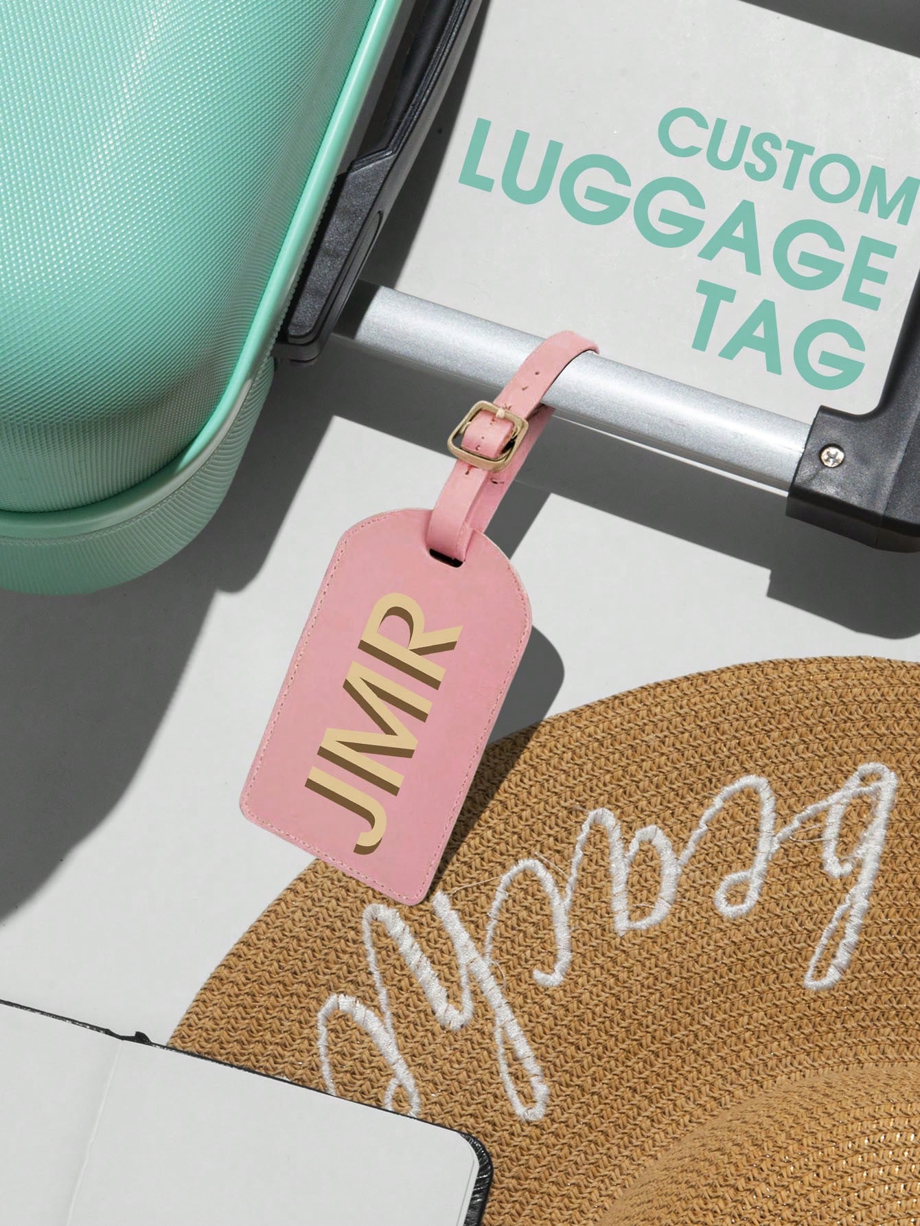 Personalized Initial Luggage T - Travel Accessories Leather ulasan dan harga