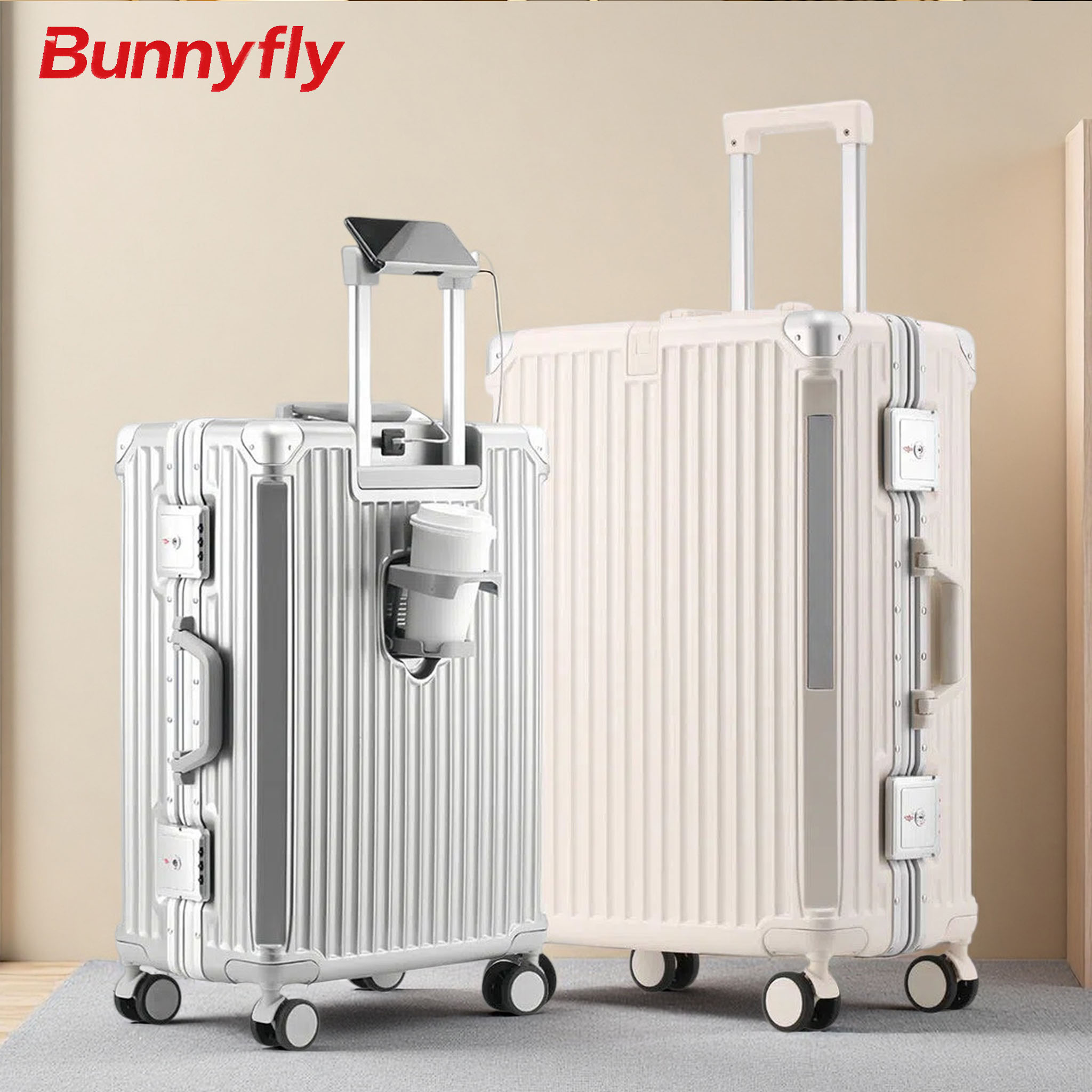 BunnyFly 20 24 26 Carry-On Lug - Travel Lock Tsa Approved ulasan dan harga