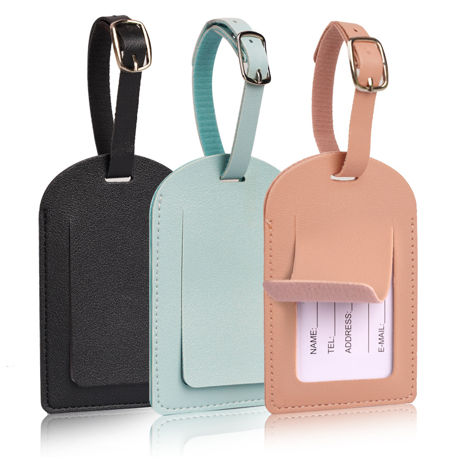 Women Men Luggage Tags PU Leat - It Travel Accessories ulasan dan harga