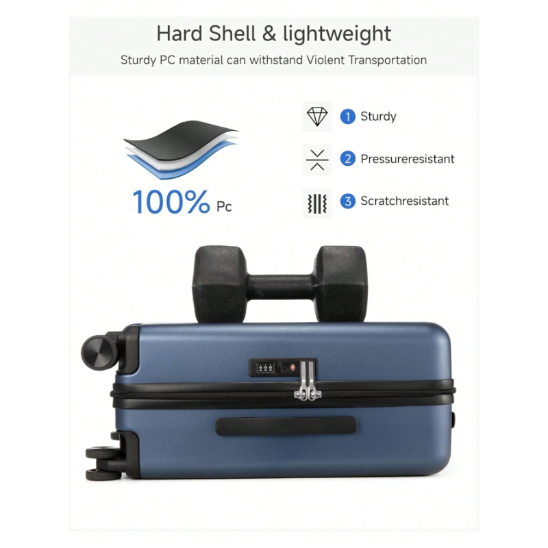 20 Inch Carry On Luggage 22x14 - Travel Lock Tsa Approved ulasan dan harga