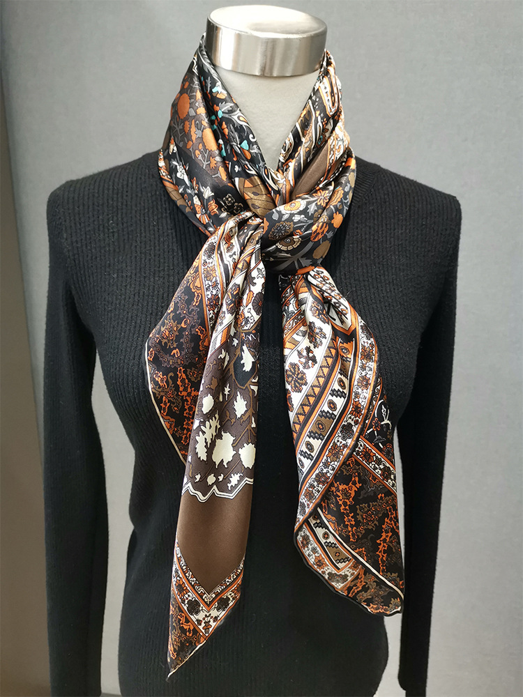 110CM Silk Scarf Luxury Brands - Travel Accessories Brand ulasan dan harga