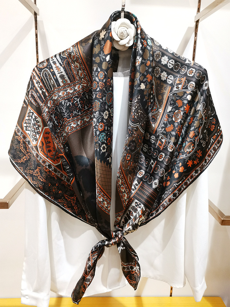 110CM Silk Scarf Luxury Brands - Travel Accessories Brand ulasan dan harga