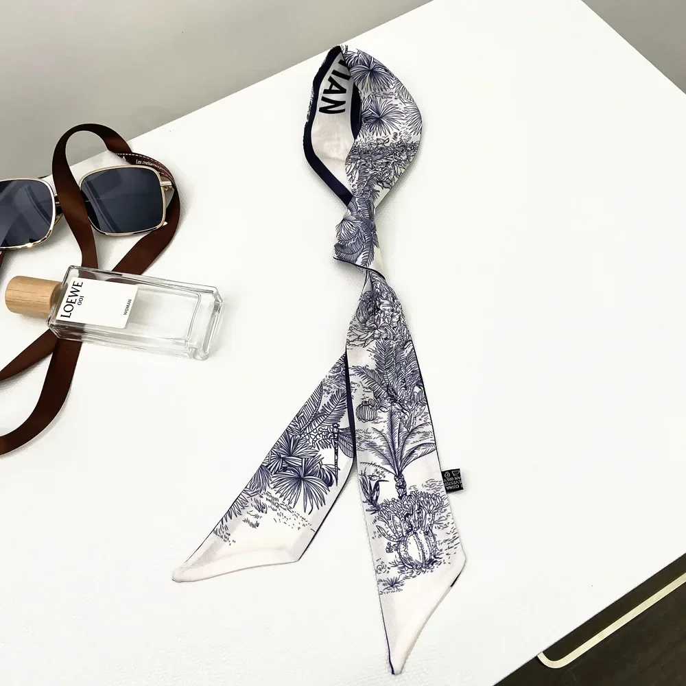 Extended Ribbon Scarf, Silk Ha - Travel Accessories Bag For Women ulasan dan harga