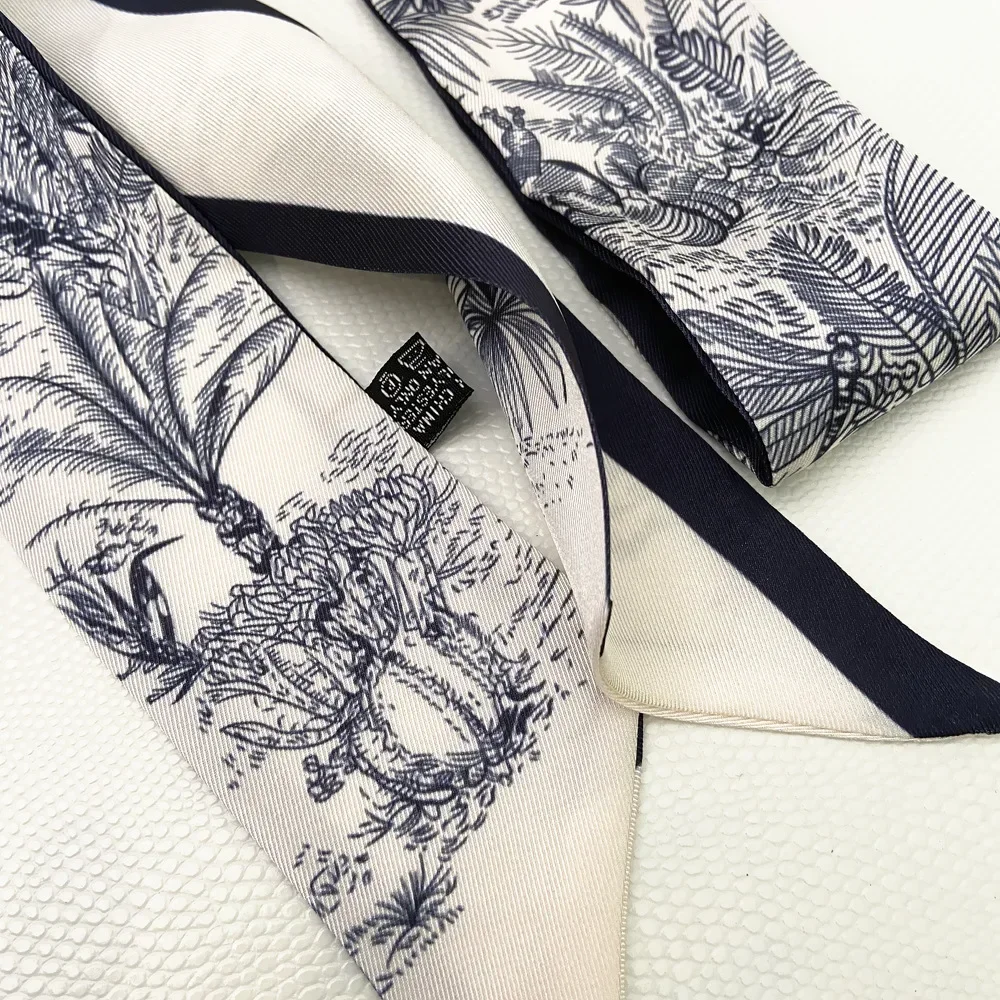 Extended Ribbon Scarf, Silk Ha - Travel Accessories Bag For Women ulasan dan harga