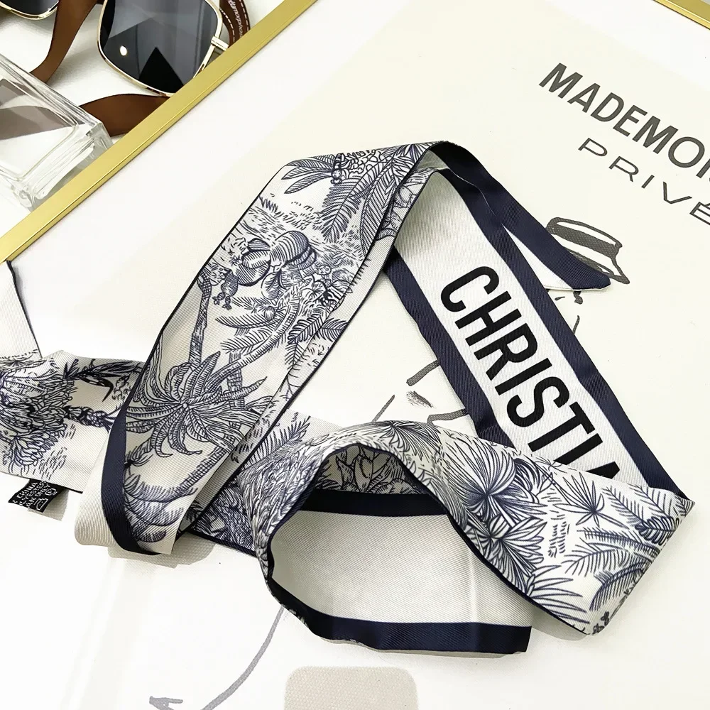 Extended Ribbon Scarf, Silk Ha - Travel Accessories Bag For Women ulasan dan harga