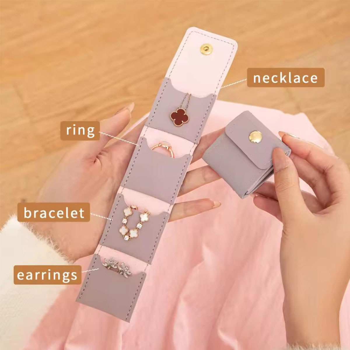 Portable Multi-pocket Jewelry  - Travel Accessories Gifts ulasan dan harga