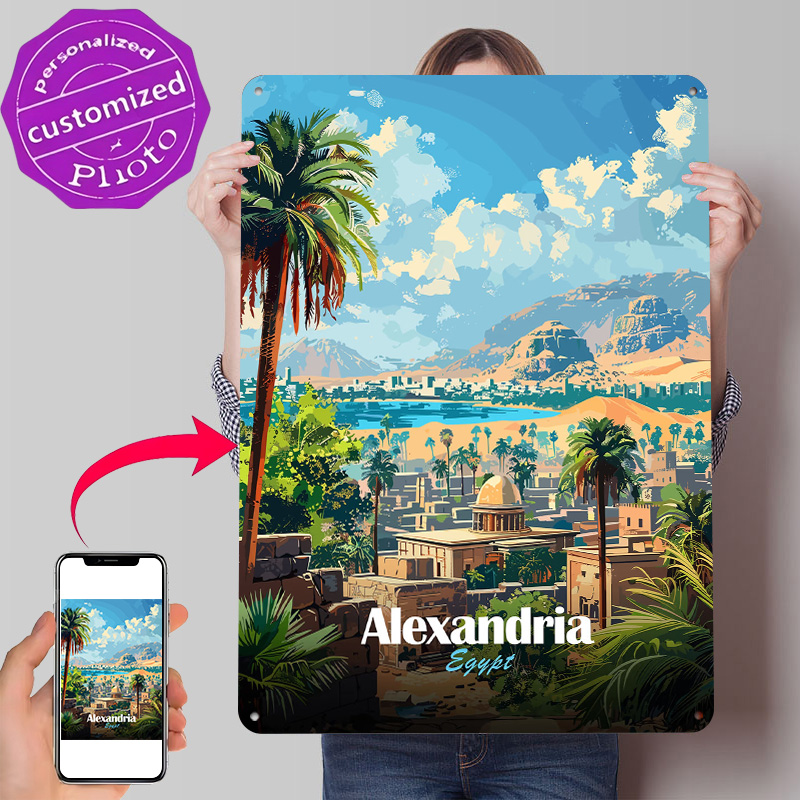 Alexandria Egypt Travel Poster - Travel Accessories Egypt ulasan dan harga