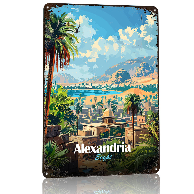 Alexandria Egypt Travel Poster - Travel Accessories Egypt ulasan dan harga