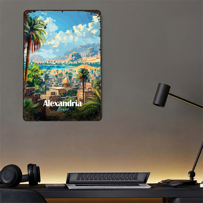 Alexandria Egypt Travel Poster - Travel Accessories Egypt ulasan dan harga