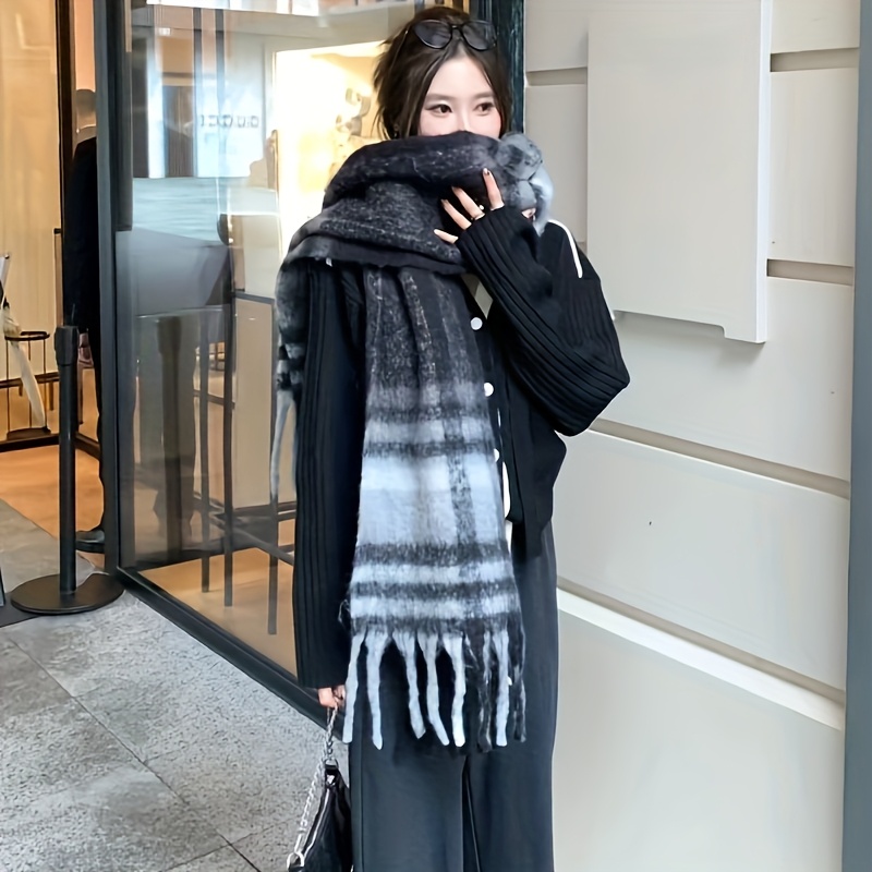 Classic Plaid Scarf for Women  - Travel Accessories Designer ulasan dan harga