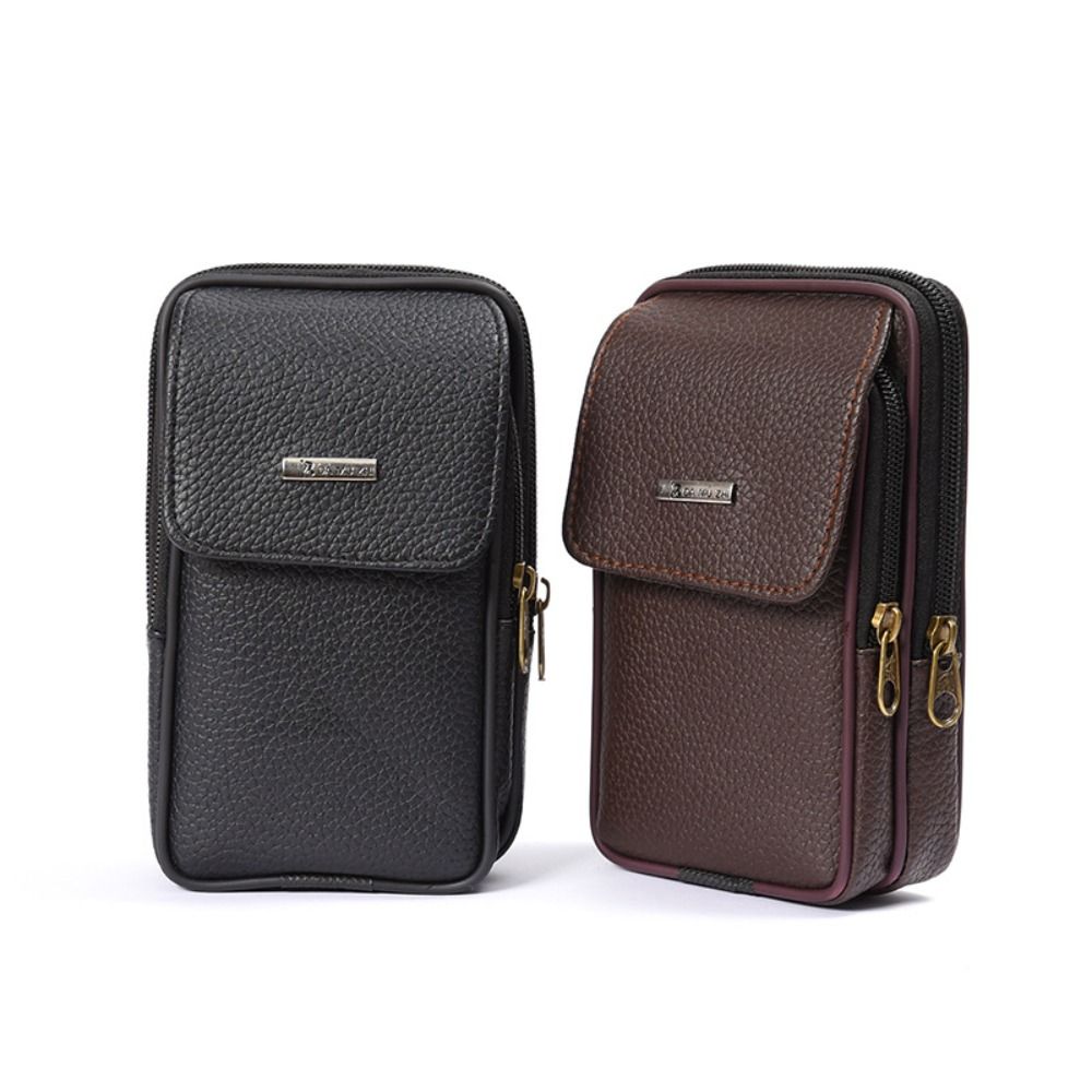 Casual PU Leather Men Waist Ba - Travel Accessories Leather ulasan dan harga