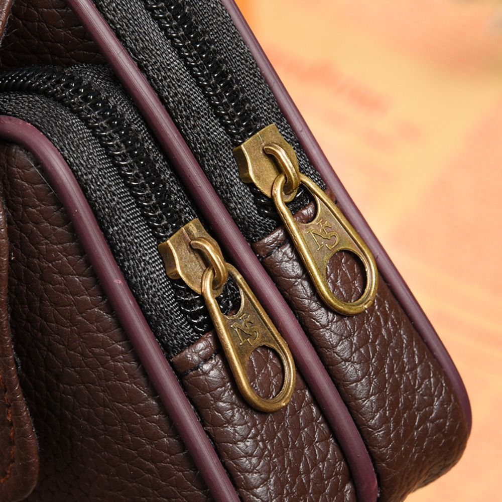 Casual PU Leather Men Waist Ba - Travel Accessories Leather ulasan dan harga