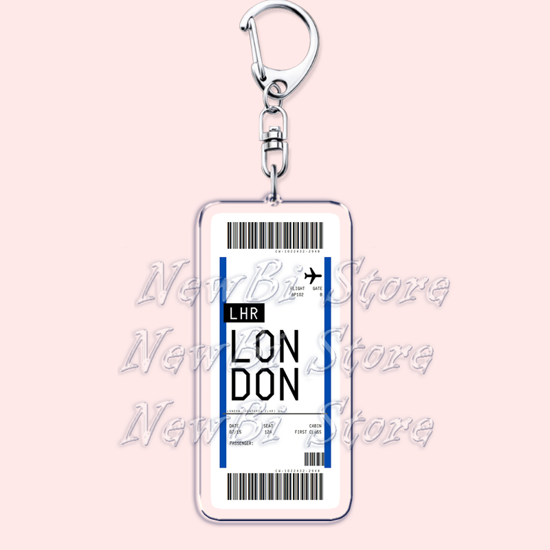 Plane Ticket Boarding Pass Key - Travel Accessories New York ulasan dan harga