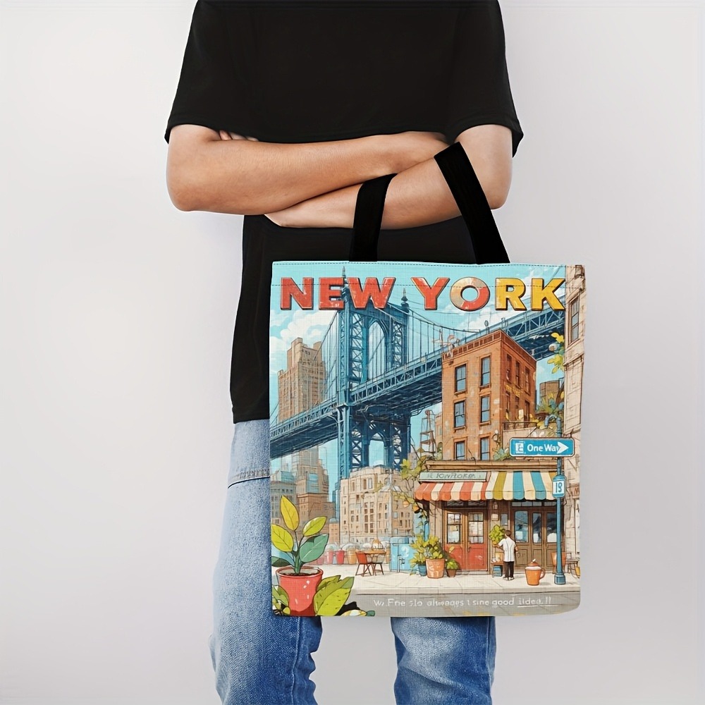 1pc Tote Bag Beautiful New Yor - Travel Accessories New York ulasan dan harga