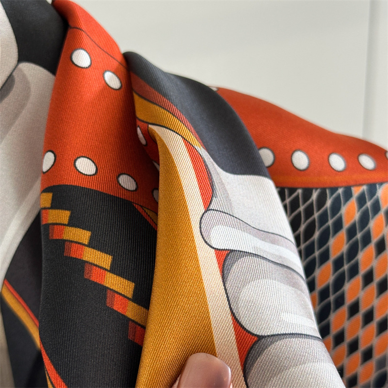 Saddle Print Silk Scarf Luxury - Travel Accessories Designer ulasan dan harga