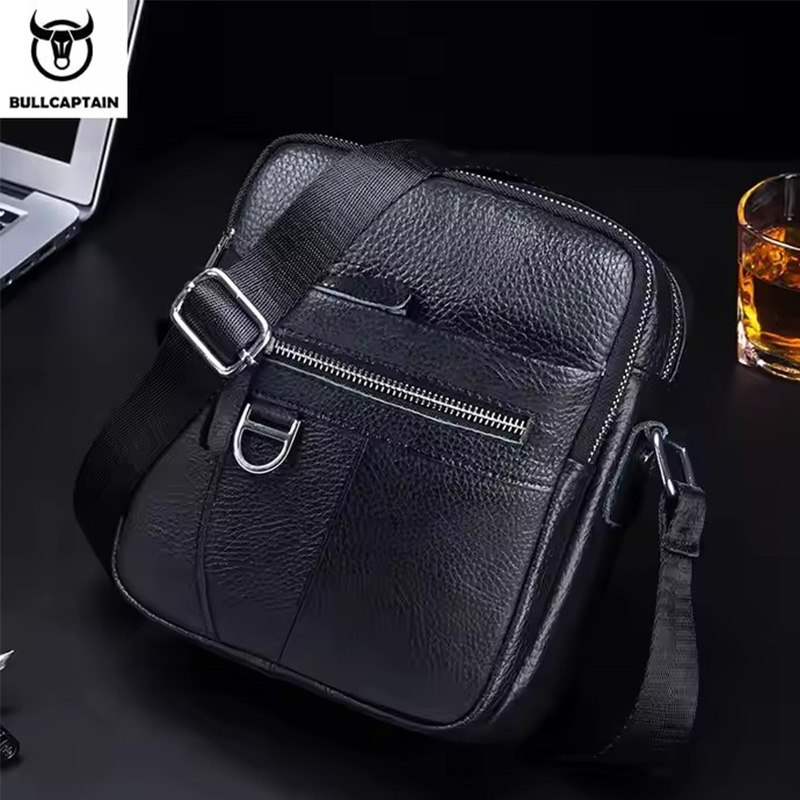 BULLCAPTAIN Mens Leather Messe - Travel Accessories Leather ulasan dan harga