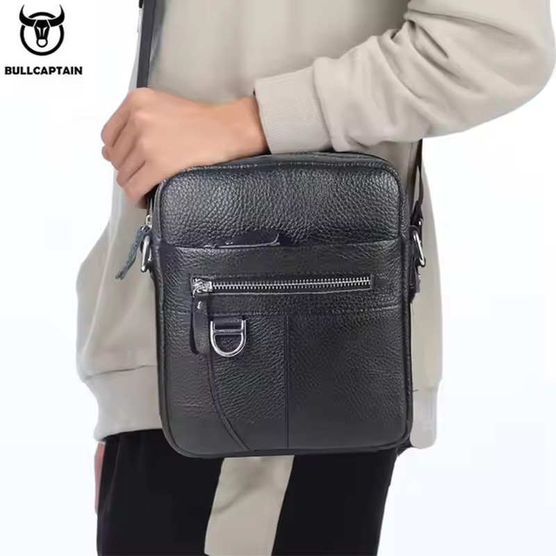 BULLCAPTAIN Mens Leather Messe - Travel Accessories Leather ulasan dan harga