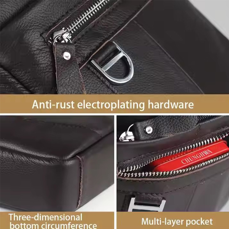 BULLCAPTAIN Mens Leather Messe - Travel Accessories Leather ulasan dan harga