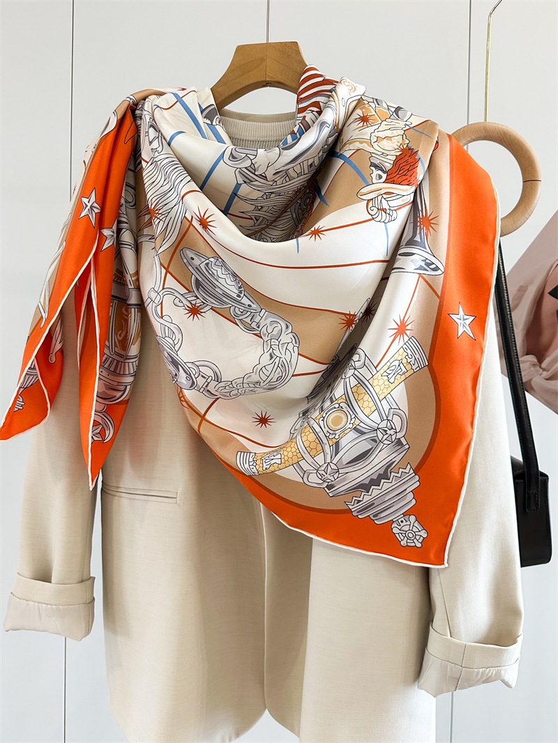Luxury Brand Scarf Large Silk  - Travel Accessories Bag For Women ulasan dan harga