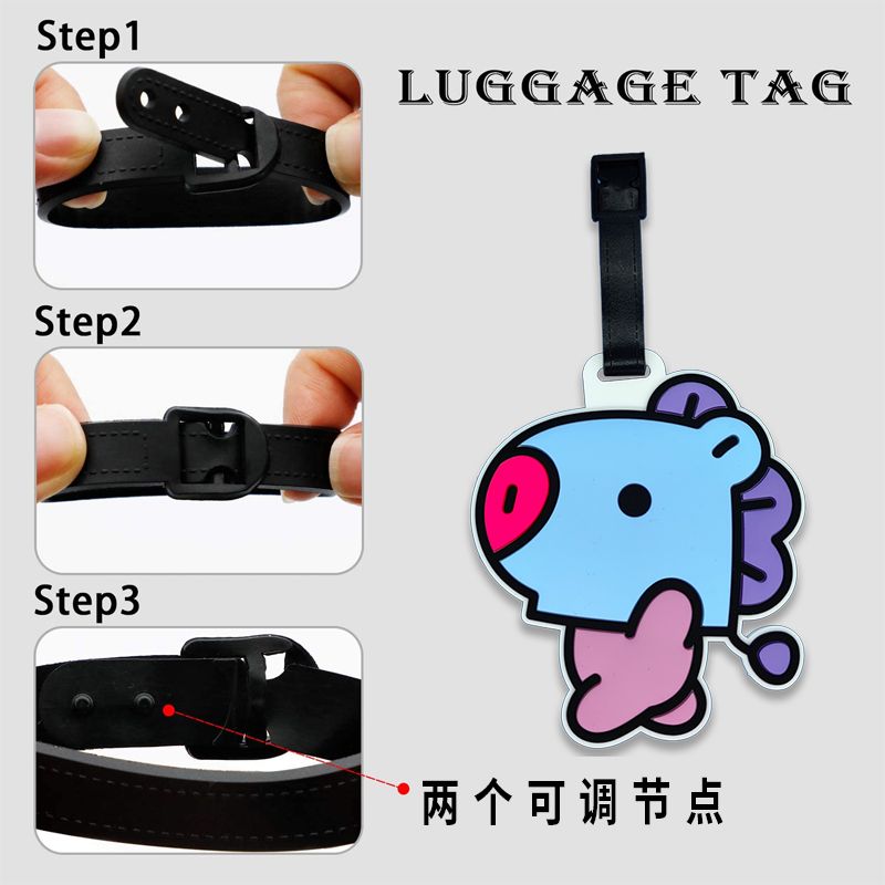 BT21 cartoon cute keychain Kaw - Travel Accessories In Bulk ulasan dan harga