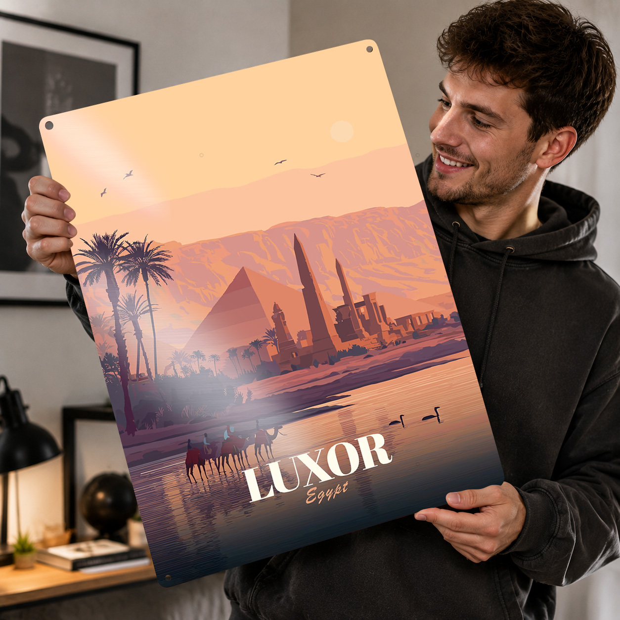 Luxor Egypt Travel Metal Poste - Travel Accessories Egypt ulasan dan harga