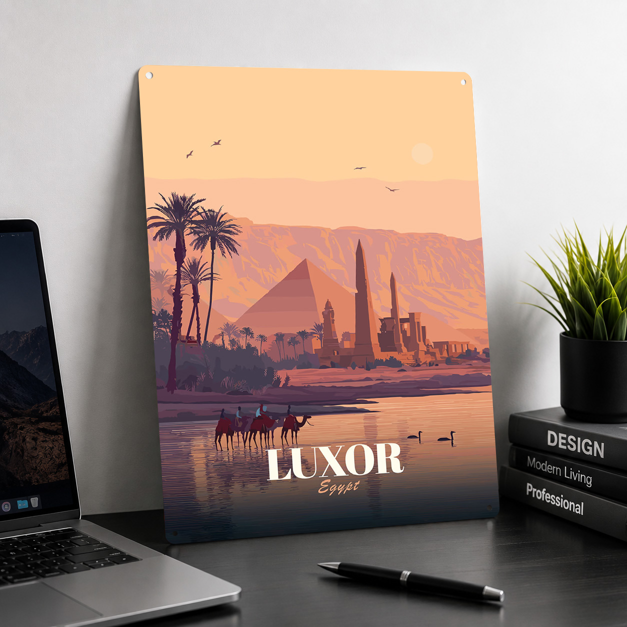Luxor Egypt Travel Metal Poste - Travel Accessories Egypt ulasan dan harga