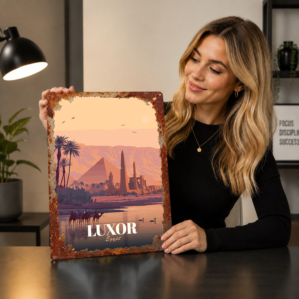 Luxor Egypt Travel Metal Poste - Travel Accessories Egypt ulasan dan harga