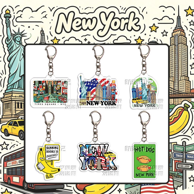 New York City Landmark Pattern - Travel Accessories New York ulasan dan harga