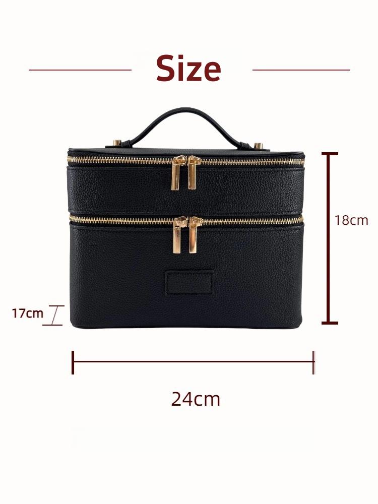 Large Capacity Double-layer Lu - Travel Accessories Leather ulasan dan harga