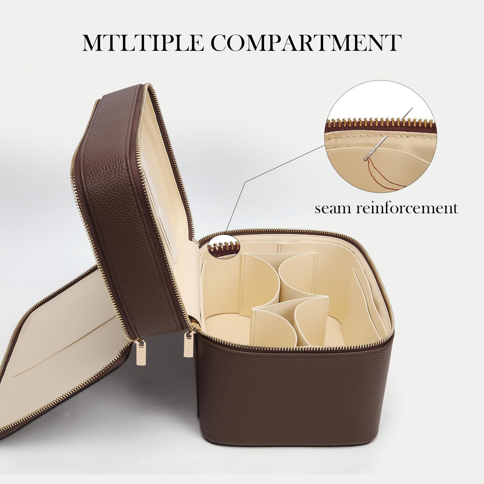 Large Capacity Double-layer Lu - Travel Accessories Leather ulasan dan harga