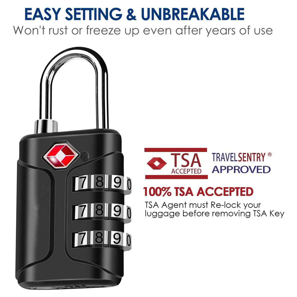 TSA Approved Luggage Locks, Co - Travel Lock Tsa Approved ulasan dan harga