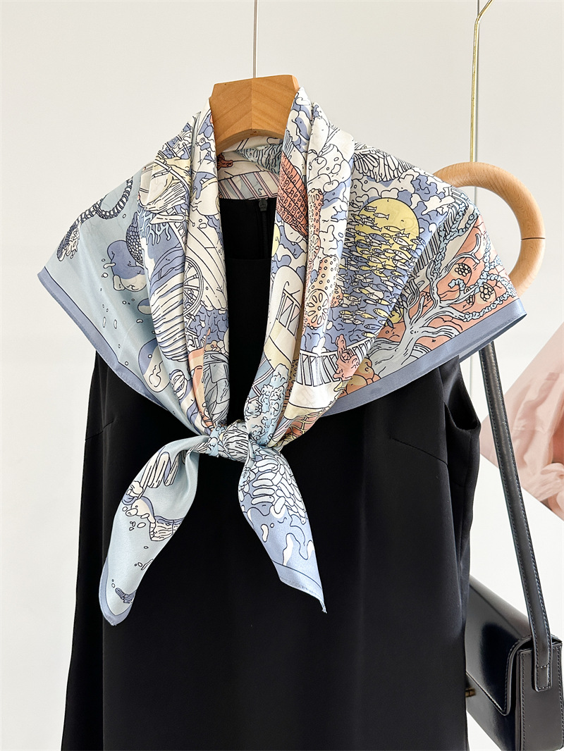 12MM Satin Silk Scarf Women 90 - Travel Accessories Gifts ulasan dan harga