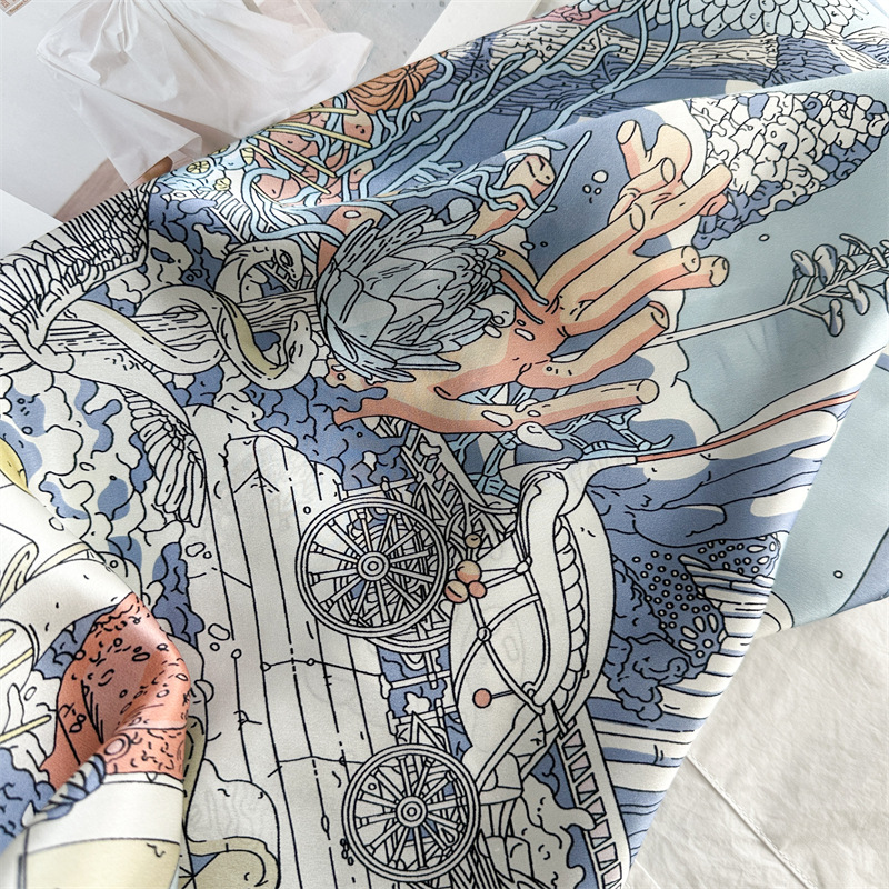 12MM Satin Silk Scarf Women 90 - Travel Accessories Gifts ulasan dan harga