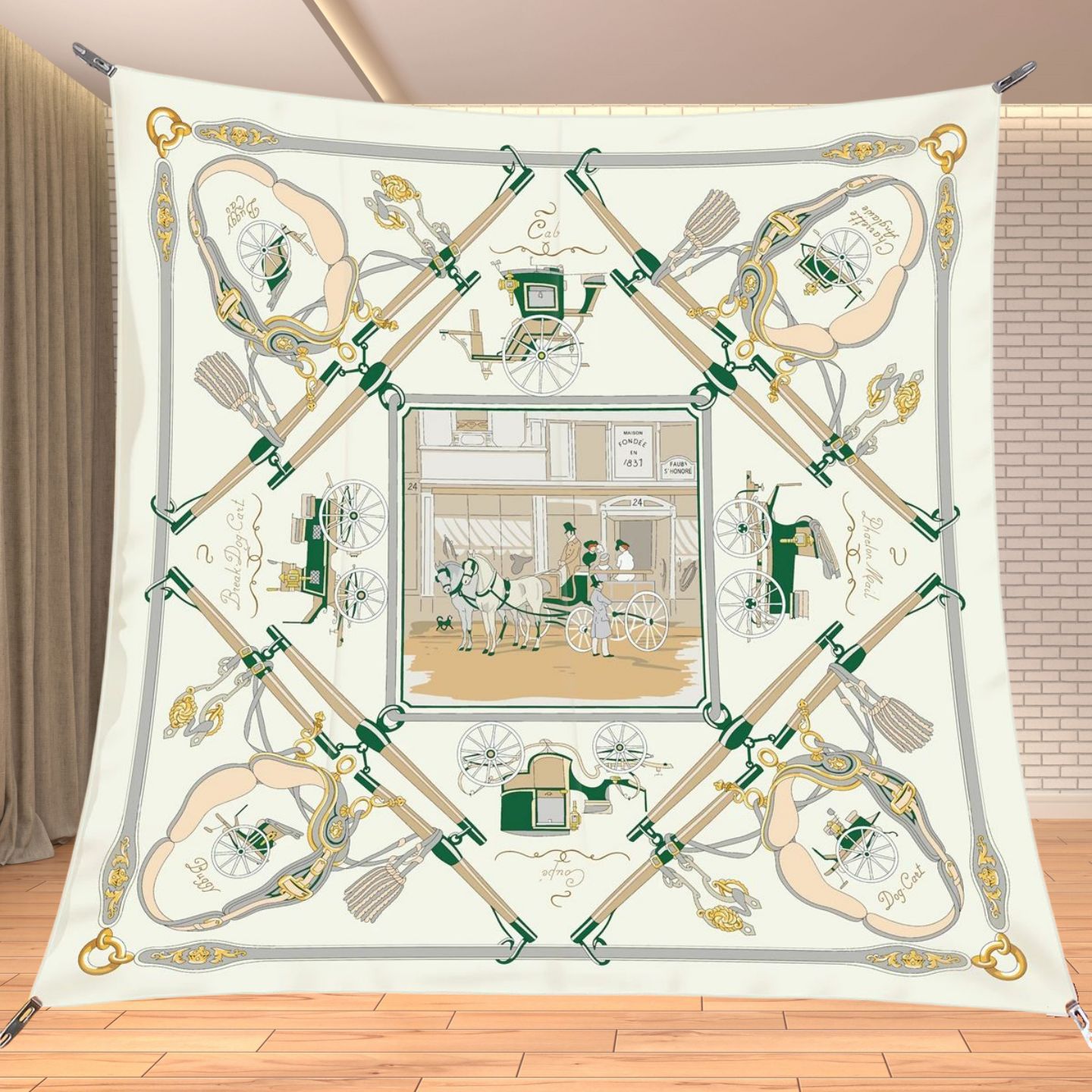 90cm Twill Silk Like Square Sc - Travel Accessories Gifts ulasan dan harga