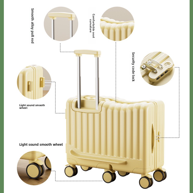 New Child Riding Suitcase Lugg - Travel Lock Tsa Approved ulasan dan harga