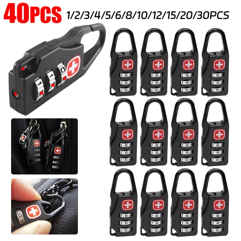 40-1PCS Mini Security Customs  - Travel Lock Tsa Approved ulasan dan harga