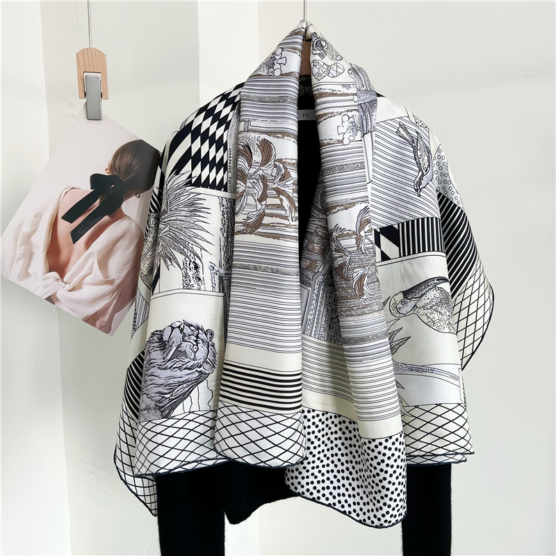 Large Silk Scarfs Brands Desig - Travel Accessories Brand ulasan dan harga