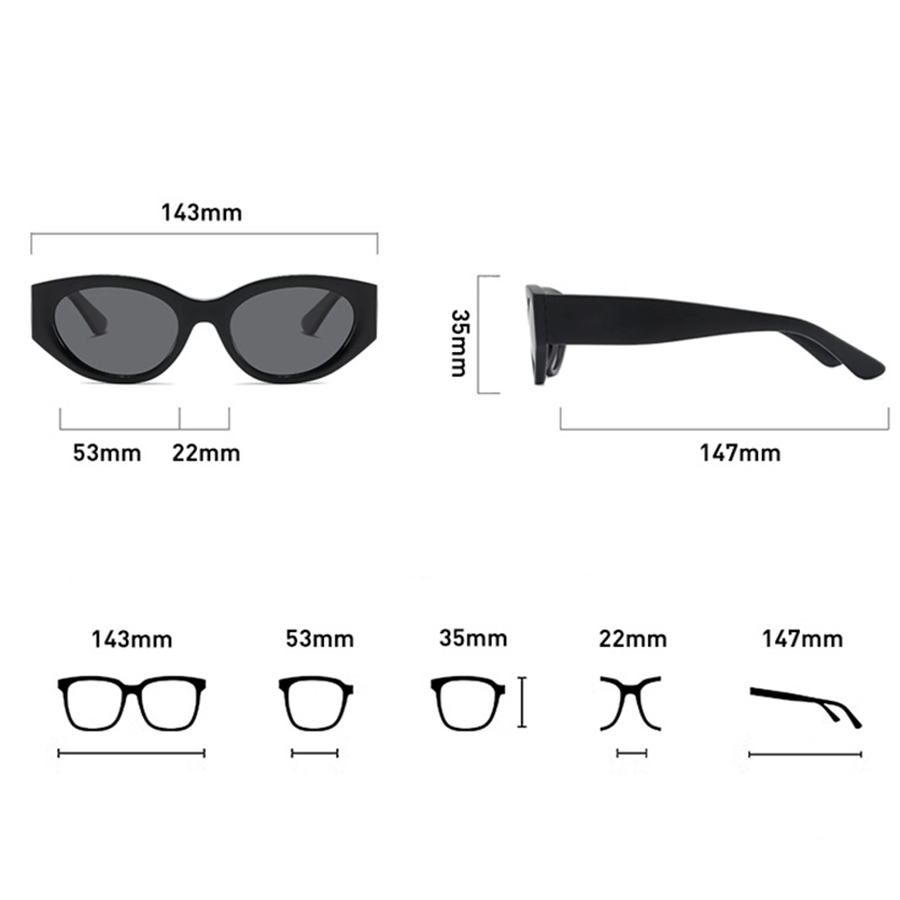 Women Men Classic Cat-Eye Pola - Travel Accessories Designer ulasan dan harga