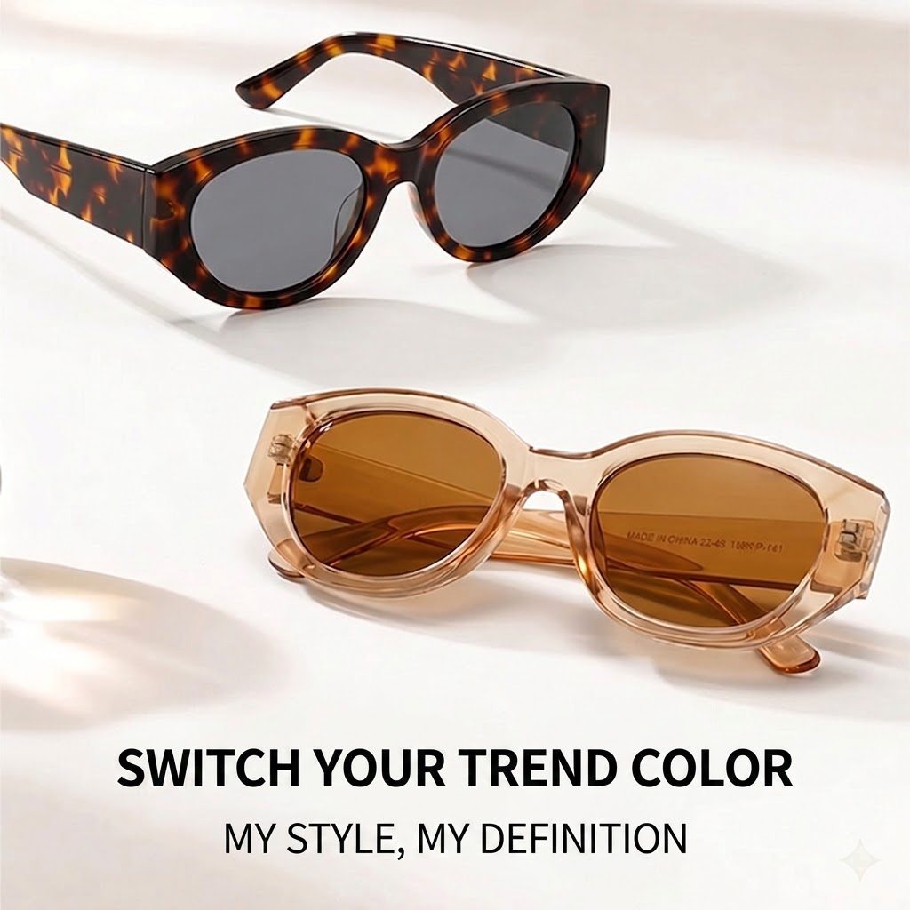 Women Men Classic Cat-Eye Pola - Travel Accessories Designer ulasan dan harga