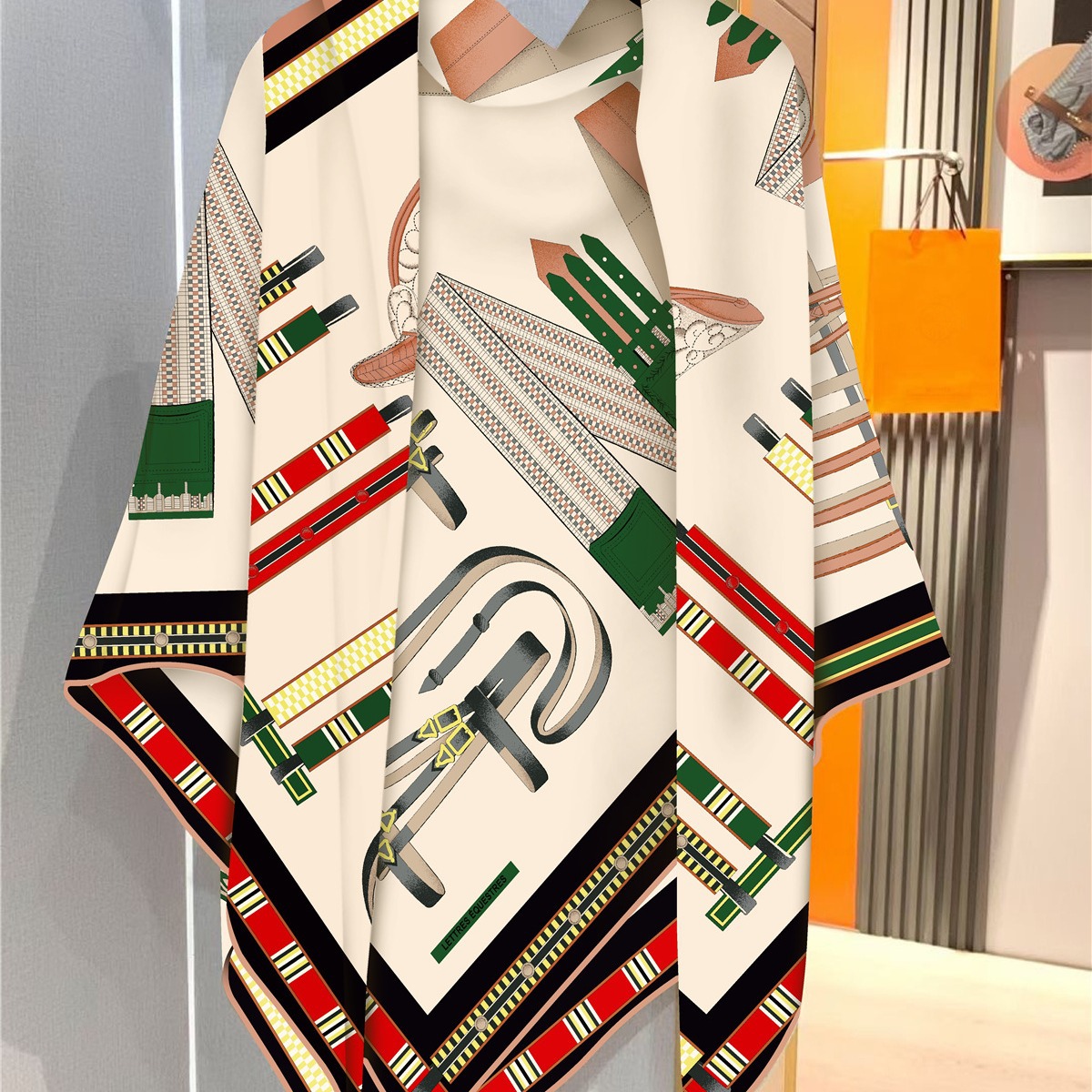 Faux Silk Wool Warm Scarf Wome - Travel Accessories Gifts ulasan dan harga